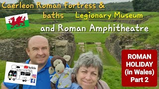 305 Caerleon Castle Roman Fortress and Baths Legionary Museum and Roman Amphitheatre Wales [upl. by Imac]