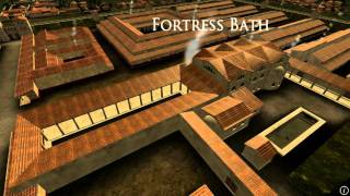 Animation of ancient Roman Fort in Caerleon Wales [upl. by Mckay]