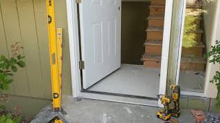 Jeld Wen Front Door Installation  Really crappy products and craftsmanship PART 1 [upl. by Kemp]