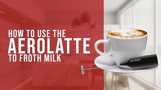 How To Use the AeroLatte To Froth Milk [upl. by Aihseyt]