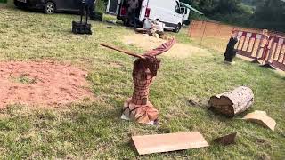 A fabulous range of wooden sculpture at Caerleon festival 2024 [upl. by Enyedy]