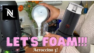 How To Foam Milk With Aeroccino 3 Make Coffee With Foam Tips amp Tricks  Easy Foamed Latte Recipe [upl. by Nemad120]