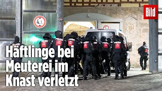 Gefängnismeuterei Polizei stürmt Knast in Thüringen  JVA Untermaßfeld [upl. by Geralda]